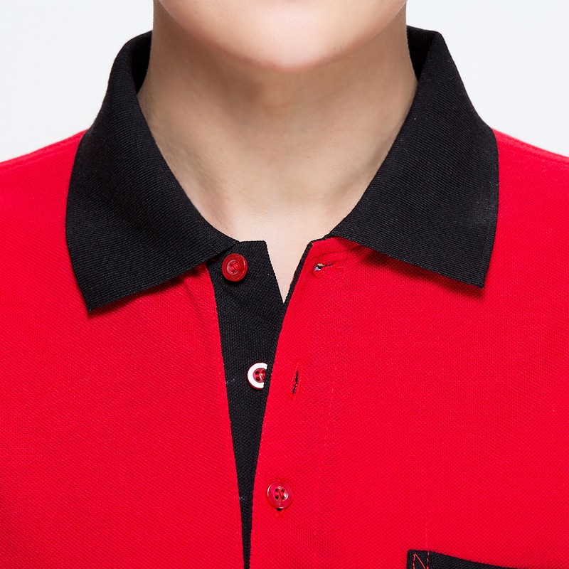 工作服t恤长袖男女翻领工厂服pxolo衫汽修车间文化衫团体定制logo