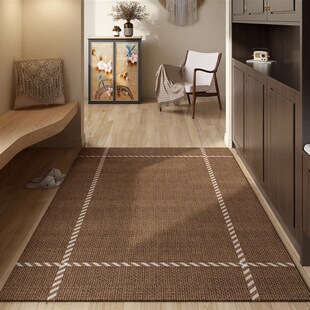 法式 中古风客厅地毯门垫进门别墅耐脏脚 复古入户门地垫20q24新款