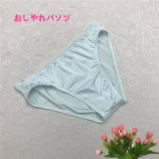 三角内 简约半透明爽滑透气男式 男士 性感闪亮面料k弹力泳布三角裤