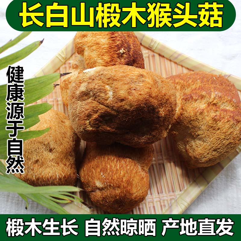 东北特产长白山猴头菇新鲜干货粉养胃粉米稀食材煲汤菌菇野生特级