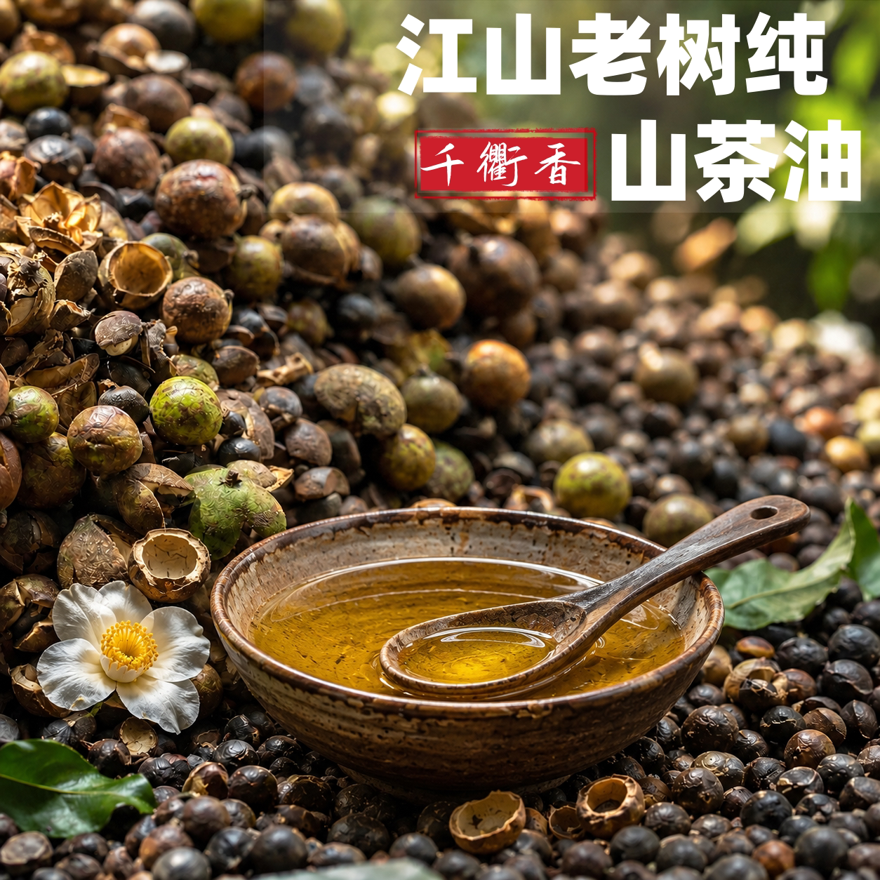 衢州农家自榨茶籽油物理压榨山茶油月子油护肤油食用纯正土茶油