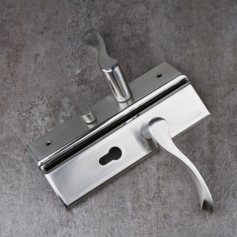 不锈钢简约单舌执手锁实木门卧室把手锁房门锁通用型老式单舌门锁