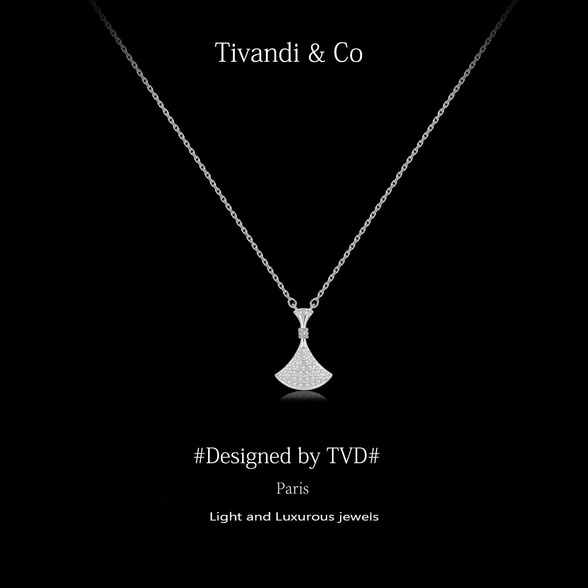 Tivandi&Co扇形小裙子纯银项链