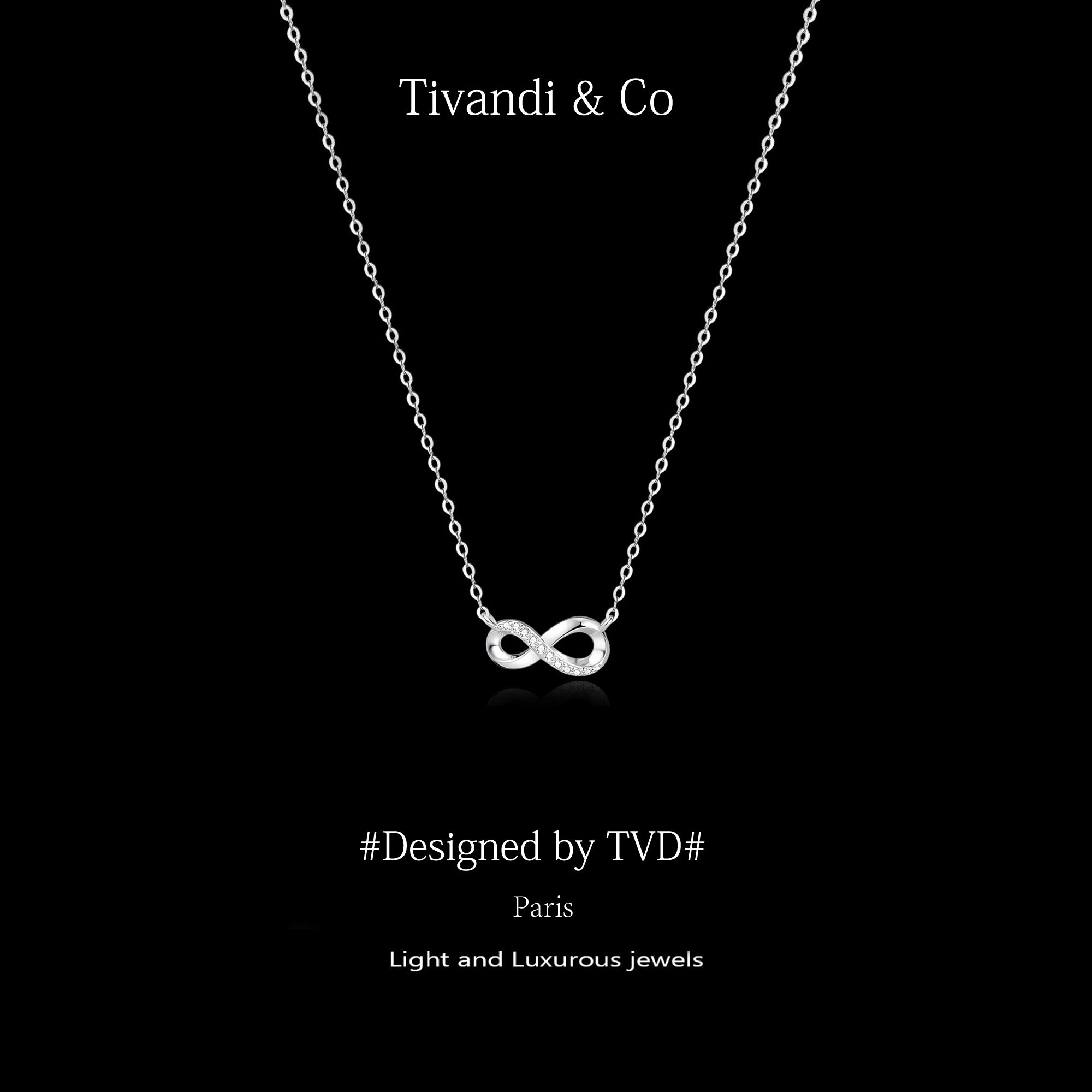 法国Tivandi&Co「莫比乌斯环」纯银项链女轻奢小众高级感吊坠礼物