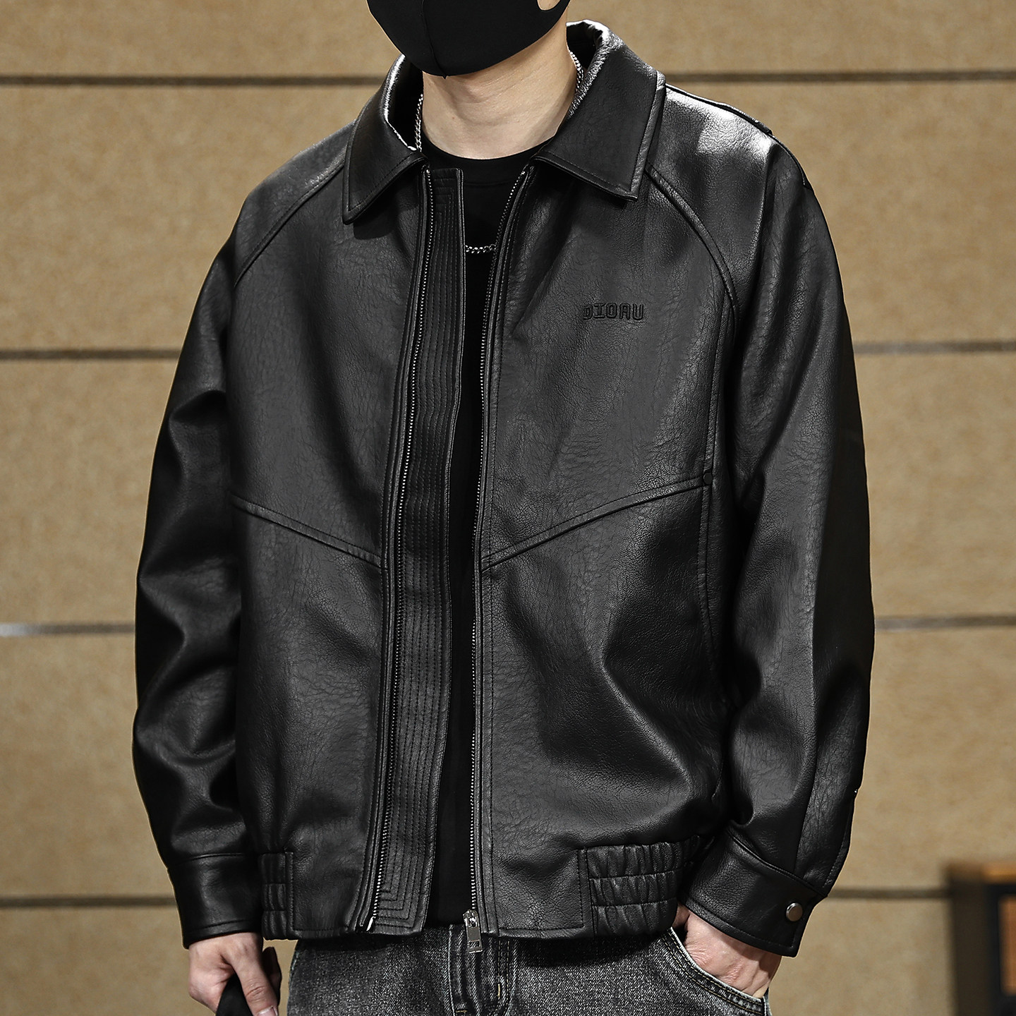 美拉德皮衣外套男士2025秋冬季新款潮牌痞帅休闲飞行员机车服夹克,男装,皮衣,淘宝优惠券,粉丝福利购,淘宝优惠卷