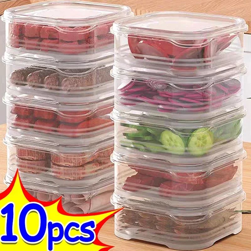 1/10PC Small Food Preservation Boxes Refrigerator Frozen Mea