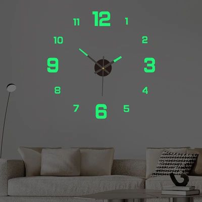 Luminous Digital Clock DIY Stereoscopic Wall Clock Silent
