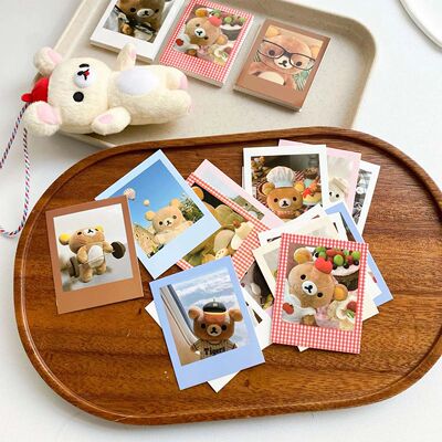Cute Bear Polaroid DIY Scrapbook Decor Memo Pads Vintage