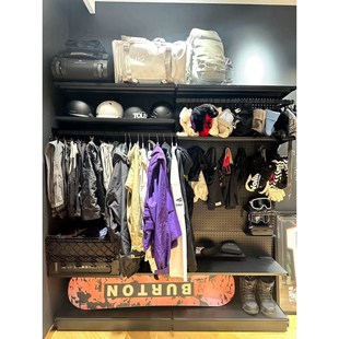 洞洞板装备墙徒步户外展示架落地爬山滑雪登山露营收纳置物架