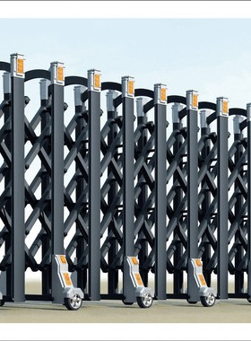 ST198磨沙深灰电动伸缩门 125mm铸铝轮厂家批发