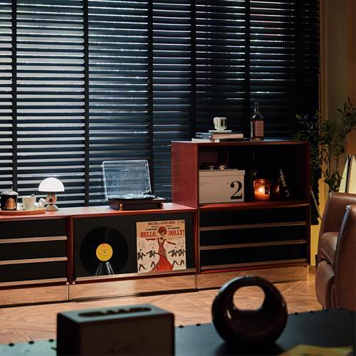 不众丨包豪斯中古组合柜实木边柜覆古模块落地书柜客厅边柜展示柜