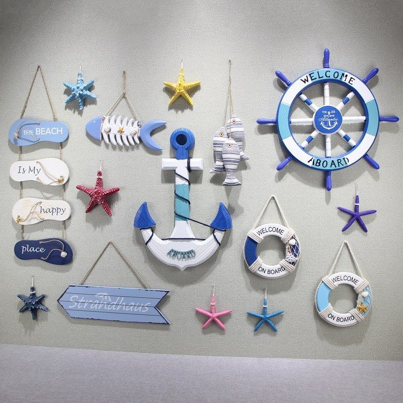 精选地中海风格装饰舵手船舵挂饰背景墙海壁饰洋风幼儿园主题墙面,家居饰品,壁饰,淘宝优惠券,粉丝福利购,淘宝优惠卷