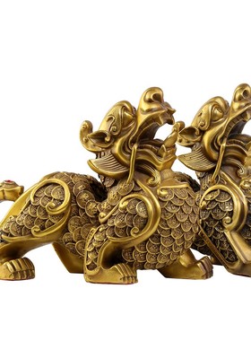 精选全铜貔貅摆件 招财办公室家居一对皮丘鎮宅聚财店铺装饰开业