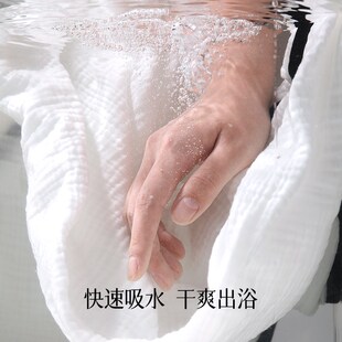 吊带纱布浴巾女2025新款全棉大人可穿裹全身吸水速干浴裙夏季薄款