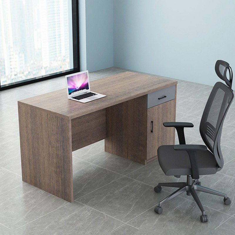 简约现代办公桌办公室单人工作台电脑桌家用台式书桌职员桌椅组合