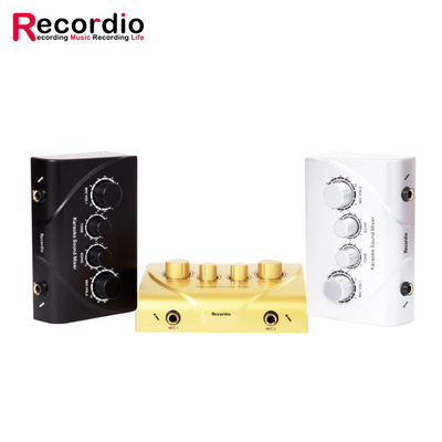 GAX-N3 家用迷你混音器 麦克风放大器 小型karaoke前级效果器