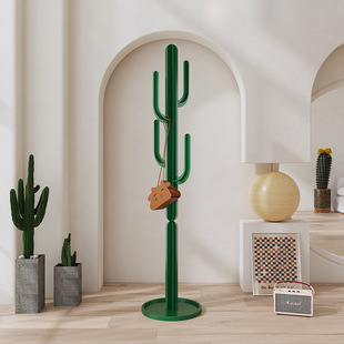 北欧创意仙人掌衣架客厅卧室转角衣帽架轻奢落地衣架家用服装 架子