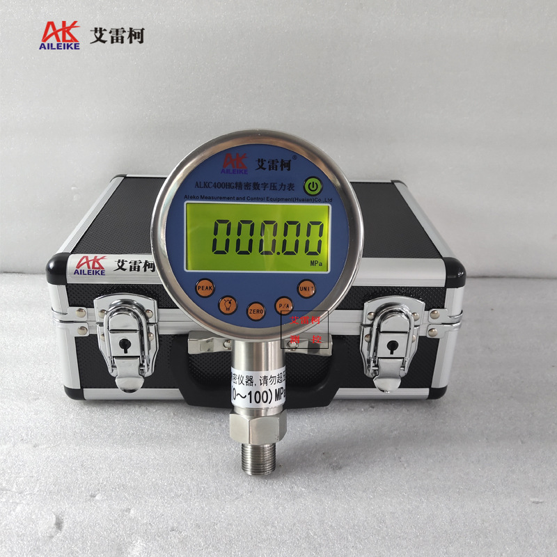 艾雷柯ALKC400HG数字标准表0.05级液压气压显示电子表0~100MPa