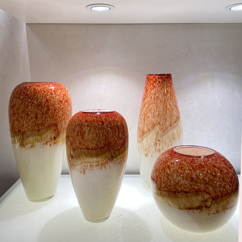 艺术琉璃花瓶摆件现代轻奢客厅电视柜玄关隔断柜花器装饰品玻璃瓶,模玩/动漫/周边/娃圈三坑/桌游,文化/体育周边,淘宝优惠券,粉丝福利购,淘宝优惠卷