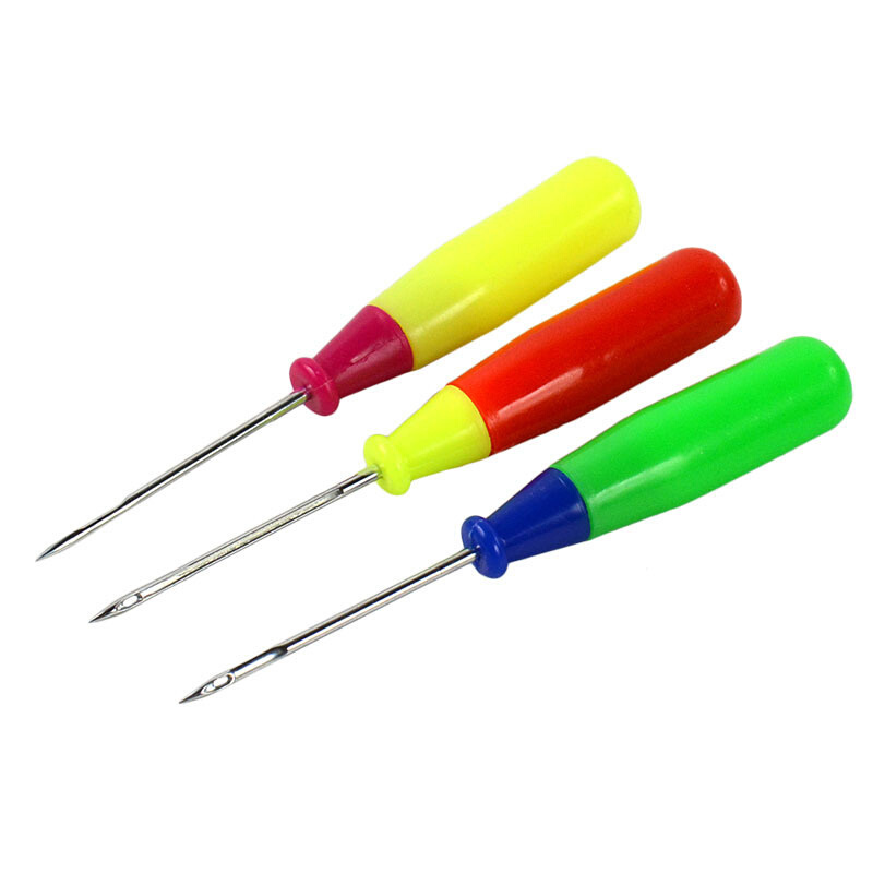 手工编织钩针塑料千枚通鞋钻子带钩锥子上鞋缝制鞋子锥子穿线器