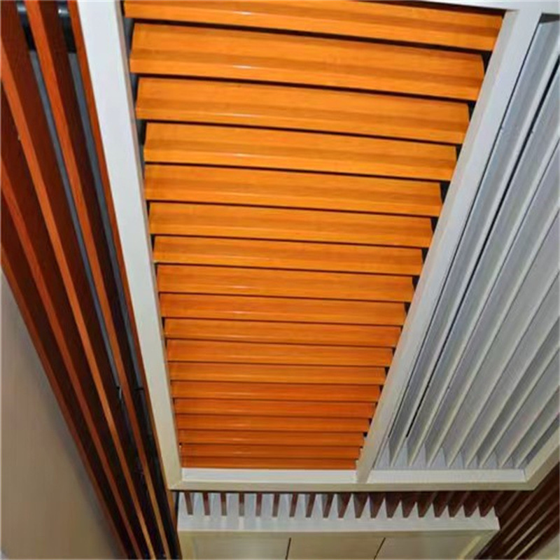 厂家直售弧形造型铝方通室内天花吊顶装饰颜色任意