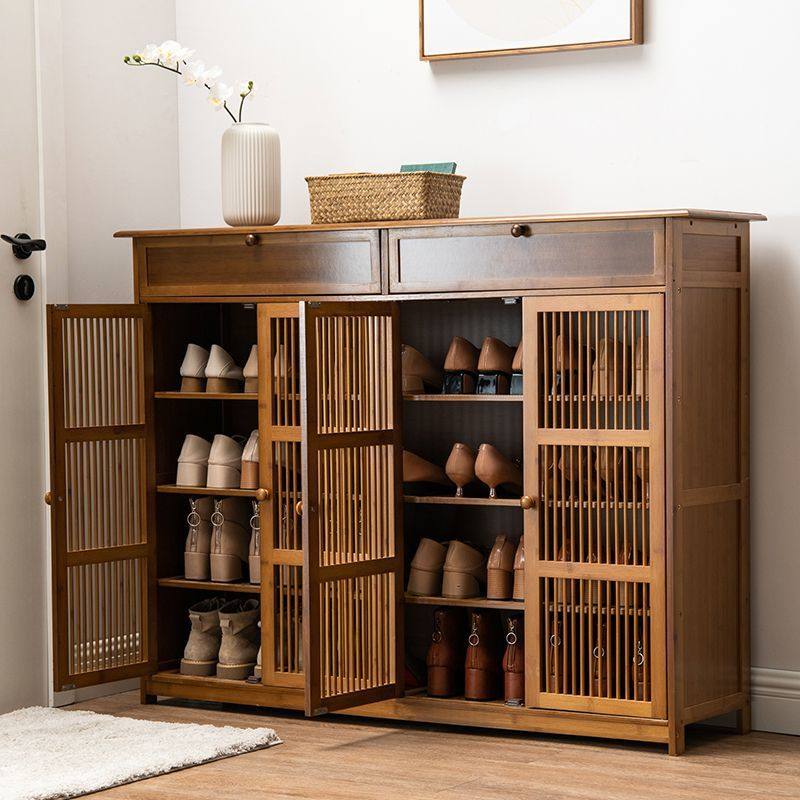 入户鞋柜家用门口带凳子可坐楼道室外过道电梯口玄关柜坐凳一体