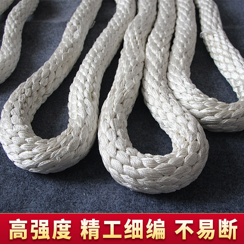 颉鹰 起重吊绳两头扣/1吨2t3双象尼龙白色圆吊带5米耐磨双扣战绳
