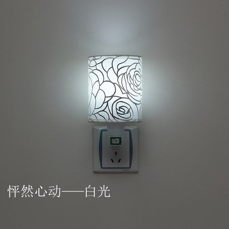 插电床头灯壁灯家用暖光卧室柔光灯可调亮度直插式新款小夜灯台灯