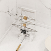 御仕家厨房三层锅盖架台面晾放砧板粘板收纳多层菜板案板沥水置物