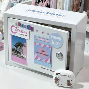 大人高级存钱罐可取收纳箱ins风桌面带锁小箱子防盗宿舍收纳盒