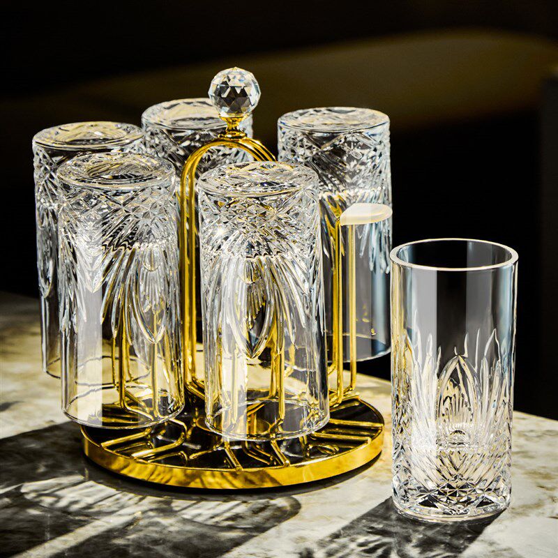 玻璃杯家用耐高温泡茶杯待客大容量水杯套装防烫加厚水杯果汁杯