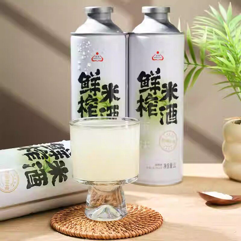 生龙鲜榨原味米酒1L大罐装女士糯米酒微醺清爽米酒宿舍聚会酒酿