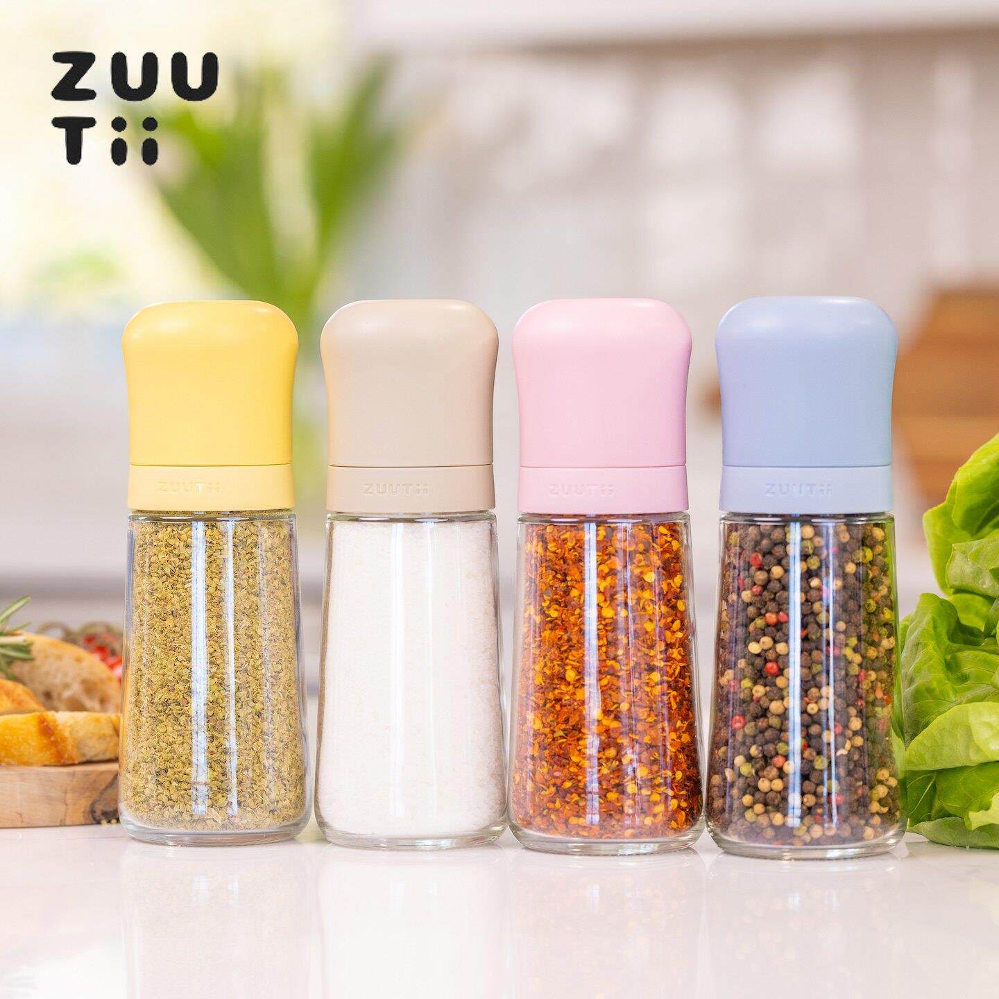 zuutii调料罐定量盐罐花胡椒粉撒料瓶佐料香料收纳调味瓶防潮密封