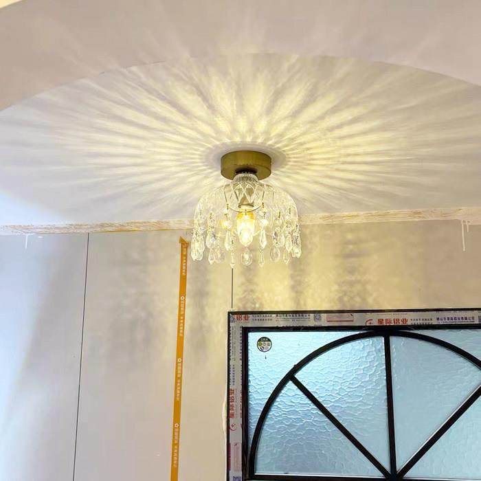 现代简约创意水晶走廊灯走道灯吸顶玄关门厅客厅入户阳台衣帽间灯,家装灯饰光源,明装射灯,淘宝优惠券,粉丝福利购,淘宝优惠卷