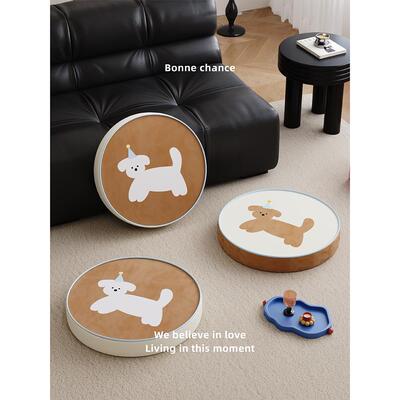 韩式小狗ins风地上看书坐垫蒲团阳台榻榻米懒人沙发坐墩屁垫椅垫