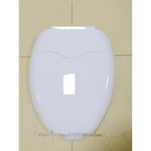 普通老式塑料马桶盖，放大和通用，底部安装的旧马桶盖，减速阻尼