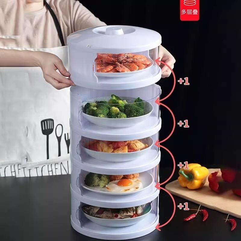 2024新款家用桌盖菜罩剩菜剩饭收纳架防尘罩保温菜罩防虫保鲜多层