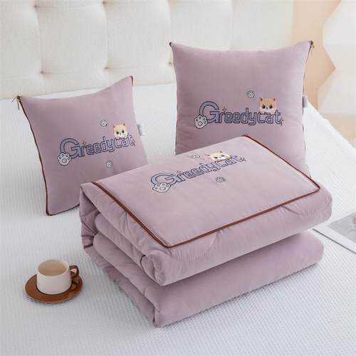 抱枕被子两用二合一加厚折叠汽车载枕头被办公室午睡空调毯子靠垫