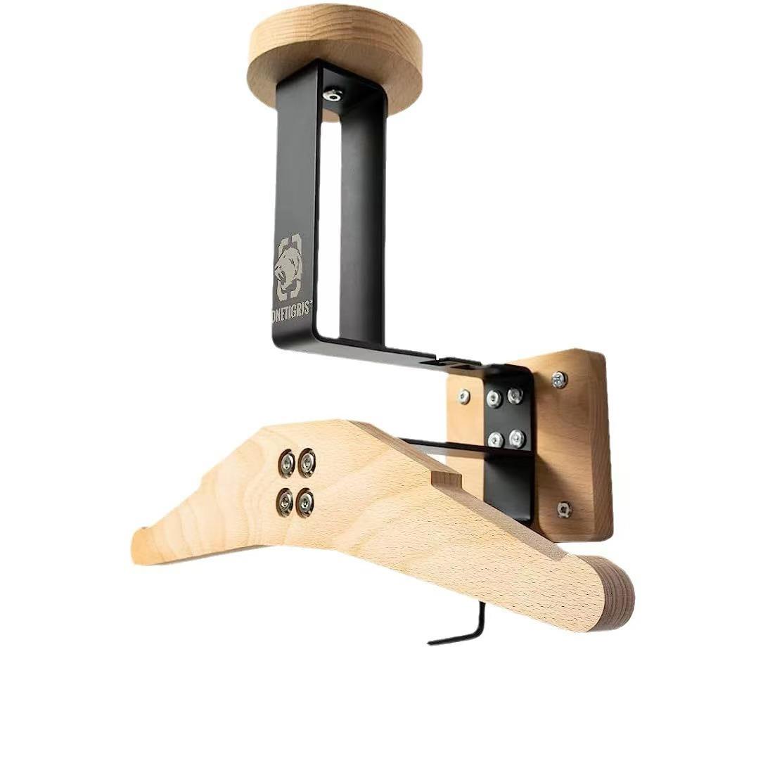 实木战术装备衣架加厚背心展示架木质壁挂式摩托车头盔收纳整理架