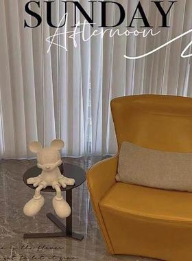 ins家居轻奢装饰品米奇客厅餐厅摆件米老鼠坐姿玄关酒柜公仔卡通