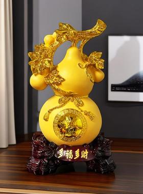 金葫芦招财葫芦福禄家居客厅玄关电视酒柜装饰工艺礼品摆饰高档葫