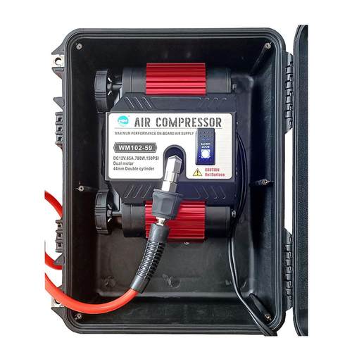 车载双缸大功率型皮卡越野车轮胎充气泵汽车用高压坦克电动打气泵