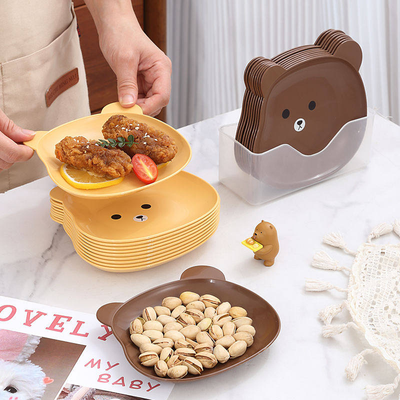 熊猫吐骨碟新款吐骨碟家用高颜值客厅水果零食盘子食品收纳盘,餐饮具,餐用托盘,淘宝优惠券,粉丝福利购,淘宝优惠卷