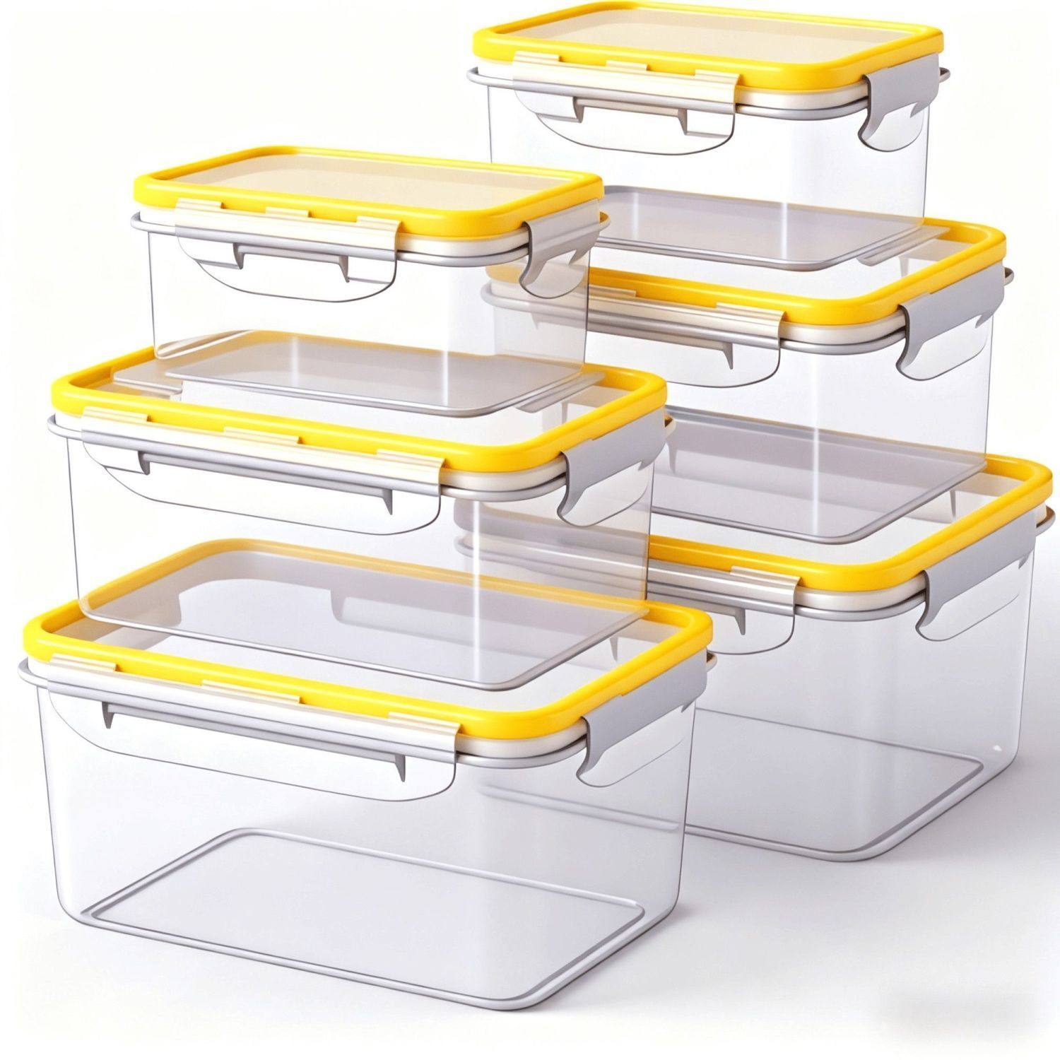 冰箱保鲜盒厨房剩菜冷冻盒食物密封储物罐塑料果蔬分装收纳盒