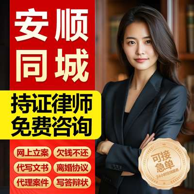 贵州安顺市 法律咨询欠钱不还代写起诉状离婚咨询律师函网上立案