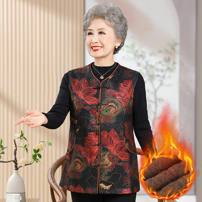 中老年新中式马甲女妈妈2025新款