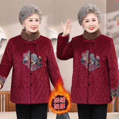 中老年棉衣女奶奶装冬装