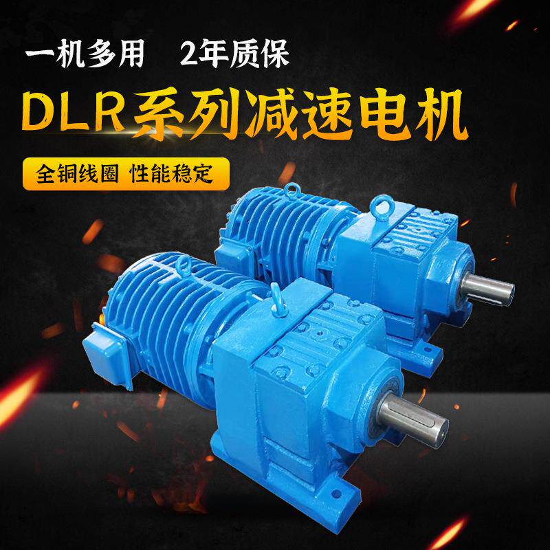 DLR减速电机立式安装输送机配套/搅拌机驱动齿轮传动防水防锈