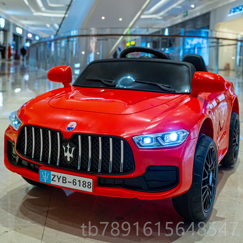 正品玛拉蒂莎儿童电动车四轮汽车带遥控女四驱孩男宝宝小玩具车可