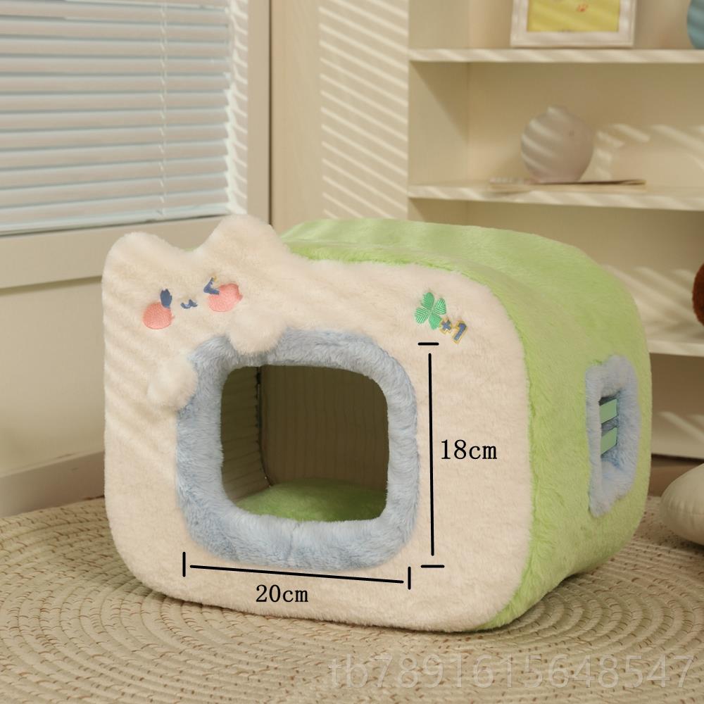 正品喵小元|元猫窝防 冬季保暖季四通用寒猫屋冬天封气闭式猫咪猫
